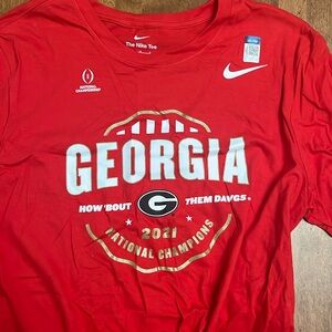 Georgia Bulldog national championship 2021 large Tshirt never worn